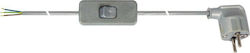 VK Lighting Кабел за захранване в Сив цвят 2м