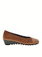 DW21-A206 Wildleder Damen Ballerinas in Tabac Braun Farbe