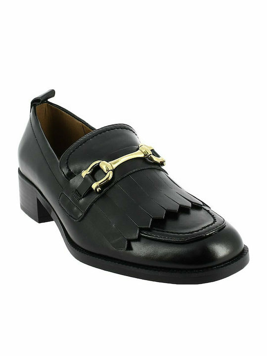IQ Shoes Γυναικεία Μοκασίνια σε Μαύρο Χρώμα