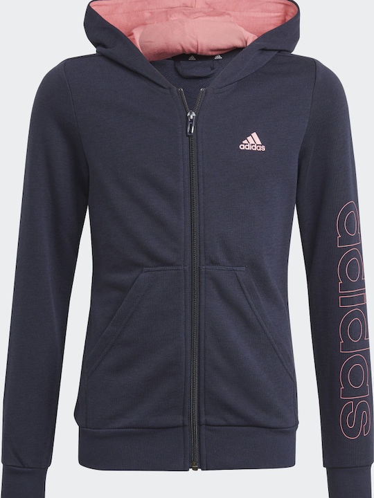 adidas Παιδική Ζακέτα Φούτερ Essentials Μπλε