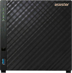 Asustor Drivestor 4 (AS1104T) NAS Tower με 4 θέσεις για HDD