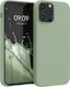 KWmobile Rubber Back Cover Σιλικόνης Grey Green...