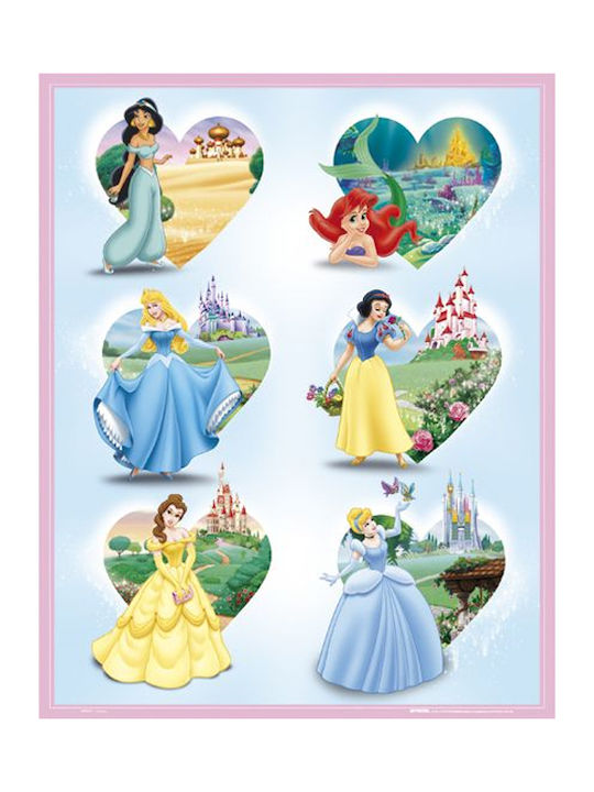 W+G Kinderposter Princesses 50.8x40.6cm