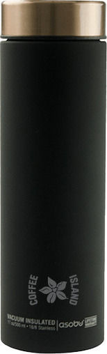 Coffee Island Le Baton Bottle Thermos Stainless Steel 500ml Black