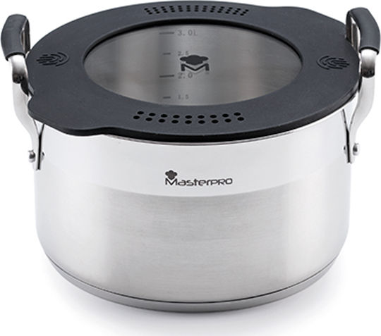 MasterPro Smart Дълбока Неръждаема Тенджера 3.6лт / 20см