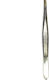 Premax Eyebrow Tweezer with Straight Nose Tweezers Plucking Silver 9cm