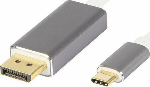 Blow Video Cable USB-C male - DisplayPort Λευκό 1.8m DM-92-026
