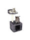 Scratching Post Cat Trees Gray 2 levels 68x30x30cm