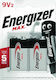 Energizer Max Αλκαλικές Μπαταρίες 9V 2τμχ