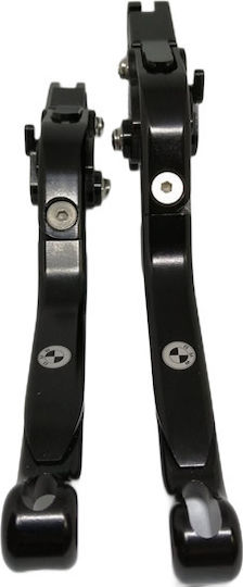 Set of Motorcycle Brake/Clutch Levers Flexible Adjustable for BMW R 1200 Black 30792553-7