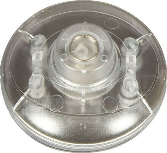 VK Lighting Διακόπτης Ποδός Στρόγγυλος Διάφανος