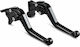 Set Manete Frână/Ambreiaj Motocicletă Manete de motocicletă ajustabile pentru Kymco Centrul orașului 300 Negre 713001/KDB