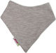 Minene Bibs Bandana Stoff mit Bügelverschluss und Schlaufe Gray