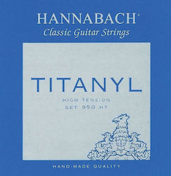 Hannabach Set of Titanium Strings for Classic Guitar 950 Titanyl High Tension