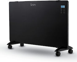 Izzy IZ-9017 Θερμοπομπός Δαπέδου 2200W με Ηλεκτρονικό Θερμοστάτη 83x52cm Μαύρος