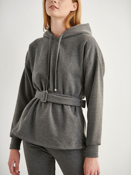 SugarFree Women's Hooded Sweatshirt Gray