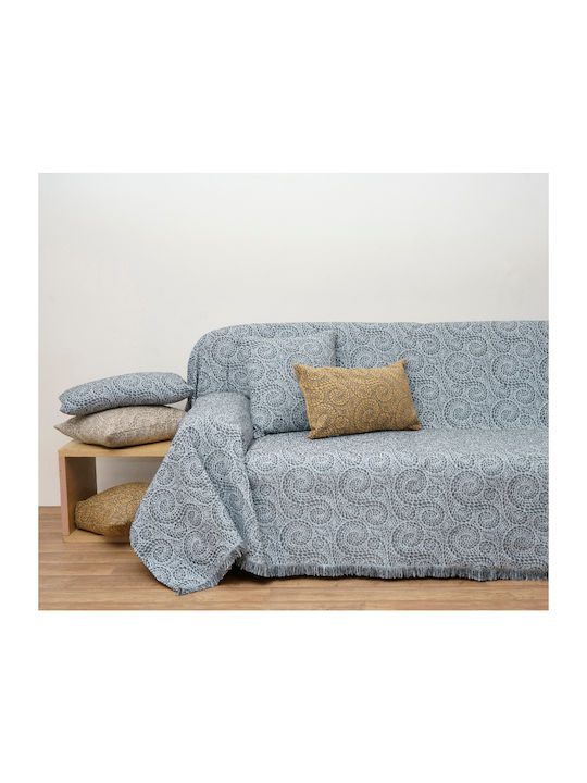Anna Riska 1443 Ριχτάρι Πολυθρόνας Chenille 180x150εκ. Grey