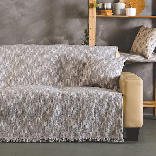 SB Home Ramina Πολυθρόνας Π180xΜ170cm Silver SB Home Ramina Πολυθρόνας Π180xΜ170cm Silver