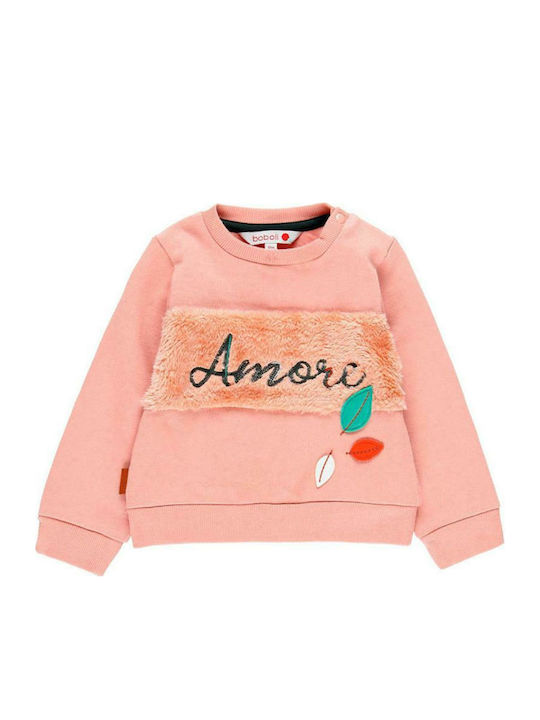 Fleece Παιδικό Φούτερ Ροζ