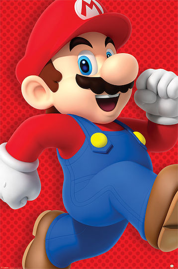 Pyramid International Детски Постер Super Mario Run 91.5x61бр