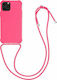 KWmobile Back Cover Silicone with Strap Neon Pi...