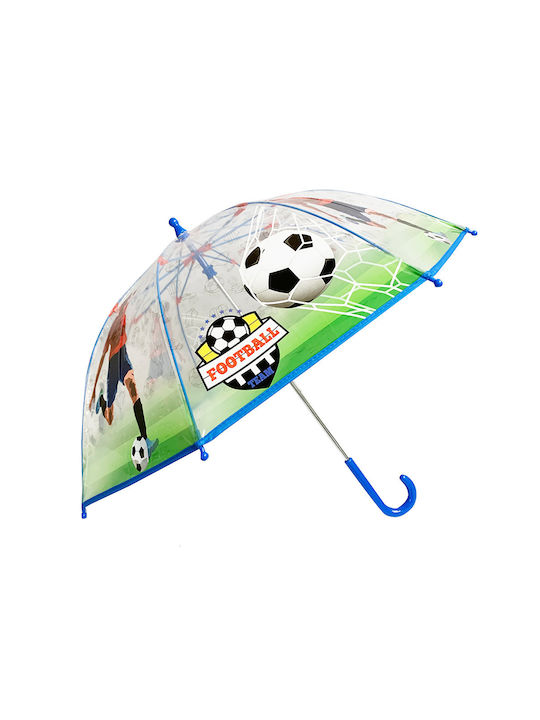 Chanos Kids Curved Handle Umbrella with Diameter 45cm Transparent