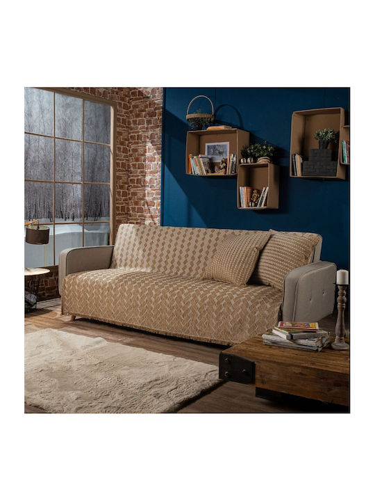 Teoran Manhattan Ριχτάρι Διθέσιου Καναπέ Chenille 180x250εκ. 02