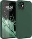 KWmobile Задна корица Силикон Мосю Зелен (iPhon...