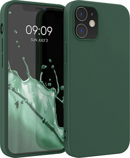 KWmobile Back Cover Silicone Moss Green (iPhone 12 / 12 Pro)