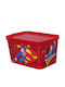 TnS Children's Storage Box made of Plastic Superman Red 45x30x24cm 1pcs