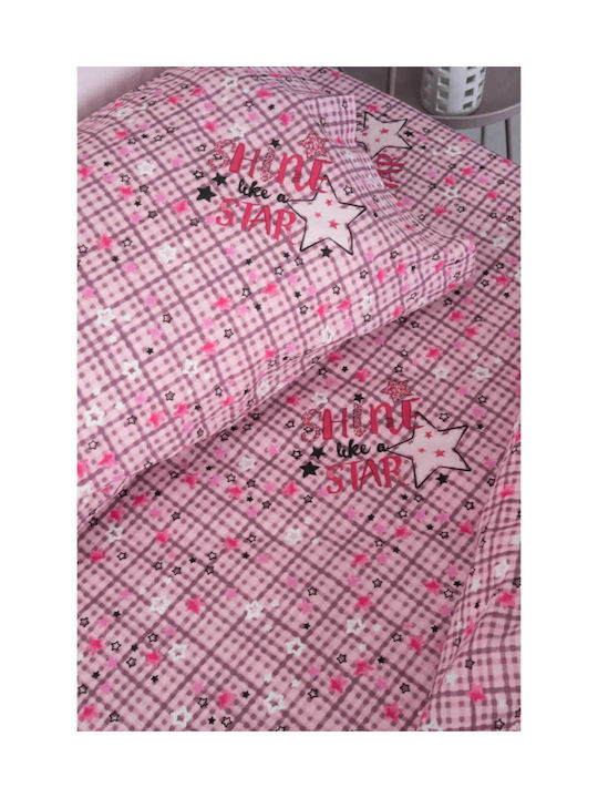 Palamaiki Sheet Set Semi-double Cotton Cluster Lilac 170x260cm 3pcs