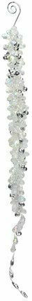 Kersten Christmas Plastic Figure Ceiling Pendant Silver Height 45cm