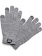 Men's Knitted Touch Gloves Light Grey