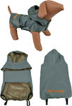 Woofmoda 933-1101 Gray Waterproof Dog Coat with Hood with 60cm Back Length 933-1101-1200