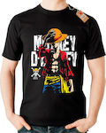 kirikoko Monkey D.Luffy One Piece T-shirt Black