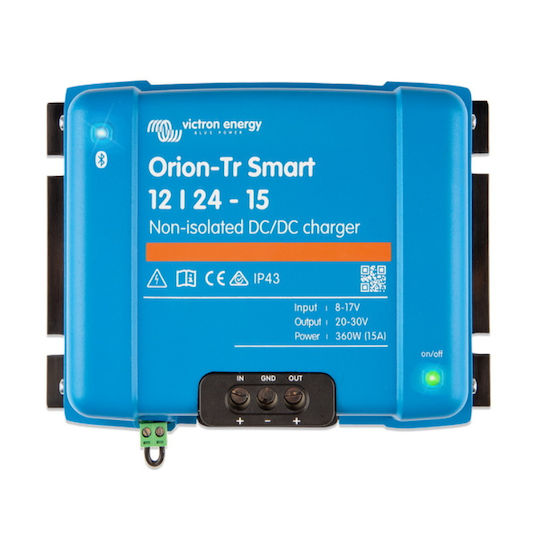 Victron Energy Orion-Tr Smart 12/24-15 Non Isolated Voltage Converter DC/DC 12V to 24V