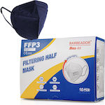 Max Barbeador Max-03 Filtering Half Mask FFP3 Schutzmaske FFP3 Blau 10Stück