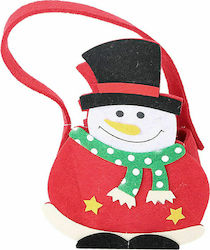 XMASfest Christmas Fabric Καλάθι Figure Red 16.5x12x6.5cm