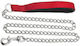 Pet Interest Dog Leash/Lead Chain M with Red Lining 2.5mm in Red color 1.20m