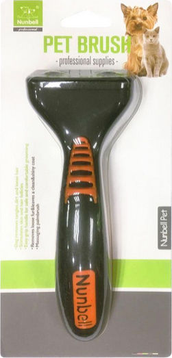 Nunbell Pet Χτένα Large για Διάφορα Μήκη Τρίχας για Περιποίηση Τριχώματος Μαύρο