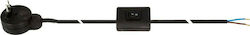 VK Lighting Power Cord in Black Colour 1m