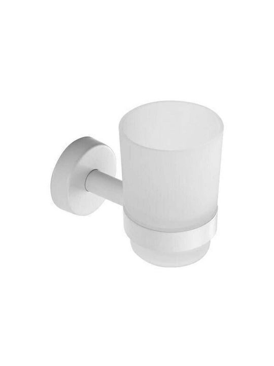 Karag Uno Inox Cup Holder Wall Mounted White