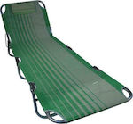Summer Club Textilene Foldable Aluminum Beach Sunbed Green