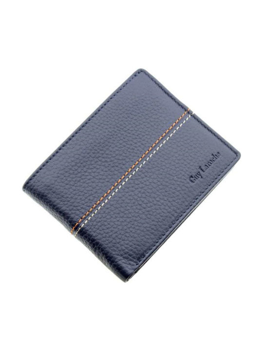 Guy Laroche 37402 Men's Leather Wallet with RFID Blue