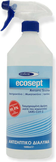 Ecofarm Ecosept Anitseptic Solution Antiseptic Liquid Hand Wash Spray 1000ml Natural