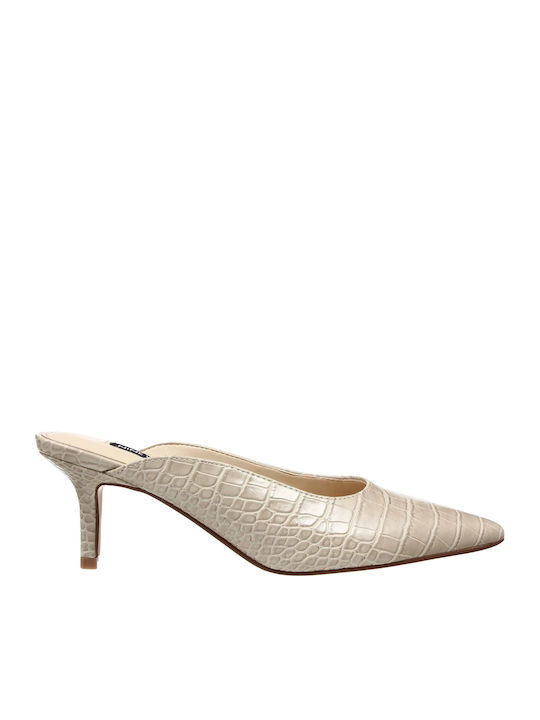 Nine West Angle3 Mules με Λεπτό Ψηλό Τακούνι σε...