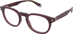 Polaroid Plastic Eyeglass Frame Purple PLD D435 B3V