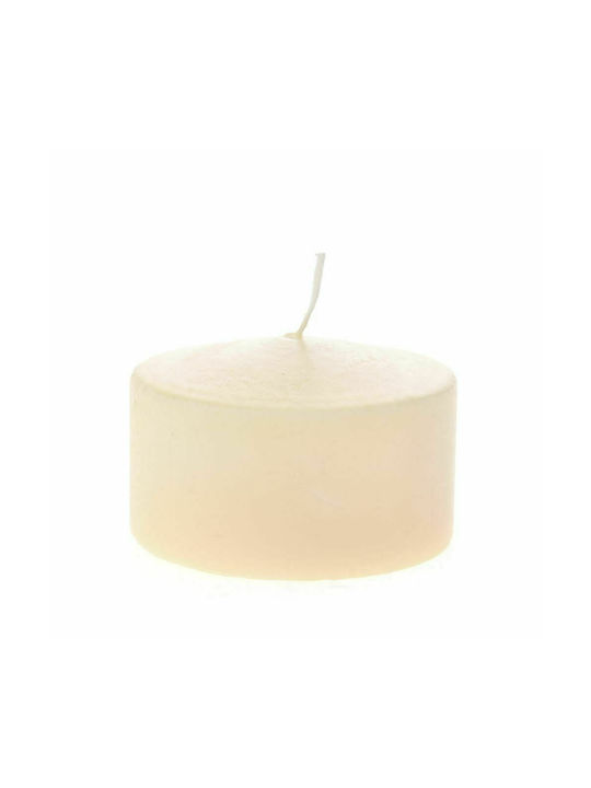 Iliadis Decorative Candle Ecru 9x6cm 1pcs