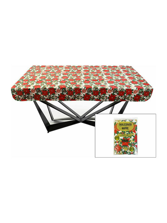 XMASfest Christmas Plastic Tablecloth Ornament L178xW132cm