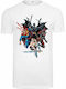 Merchcode Justice League Crew T-shirt Weiß Baumwolle